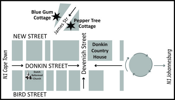 Blue Gum Cottage - Map