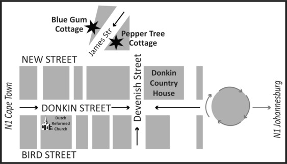 Pepper Tree Cottage - Map